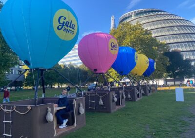 Gala Bingo balloons by London Bridge